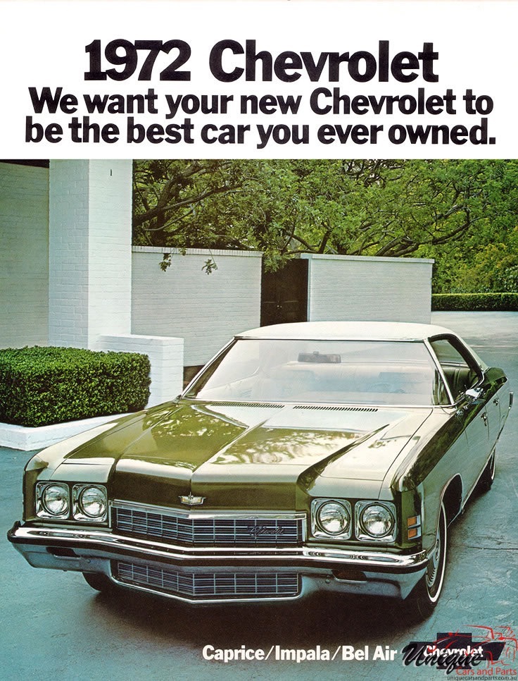 1972 Chevrolet Impala BelAir Brochure